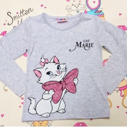Детска блуза в сиво с Котето Мери Детска блуза в сиво с Котето Мери
