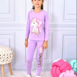 Детски комплект в лилаво Еднорог Детски комплект в лилаво Еднорог