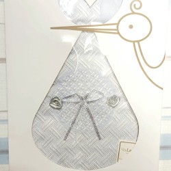 Луксозно одеяло в светло синьо  STORKY