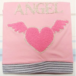 Луксозна бебешка пелена одеяло в розово и златисто ANGEL Луксозна бебешка пелена одеяло в розово и златисто ANGEL