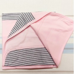 Луксозна бебешка пелена одеяло в светло розово и златисто  Angel