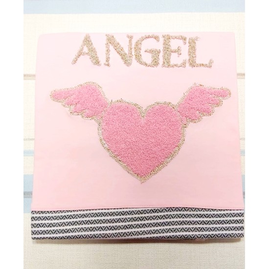Луксозна бебешка пелена одеяло в светло розово и златисто ,,Angel