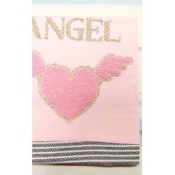 Луксозна бебешка пелена одеяло в светло розово и златисто Angel Луксозна бебешка пелена одеяло в светло розово и златисто Angel