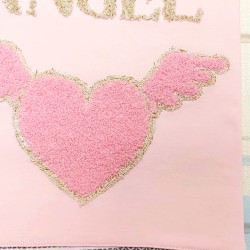 Луксозна бебешка пелена одеяло в светло розово и златисто Angel Луксозна бебешка пелена одеяло в светло розово и златисто Angel