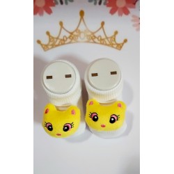 Бебешки чорапи с дрънкалка Коте Бебешки чорапи с дрънкалка Коте