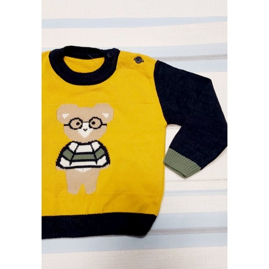 Бебешки детски пуловер  Little bear