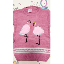 Детски пуловер  Фламинго
