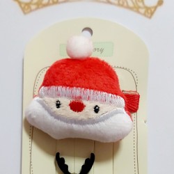 Детски Коледни фиби 2бр ,,Дядо Коледа с еленче Детски Коледни фиби 2бр ,,Дядо Коледа с еленче