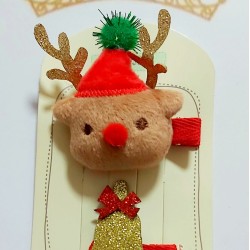 Детски Коледни фиби 2бр Коледно Еленче Детски Коледни фиби 2бр Коледно Еленче