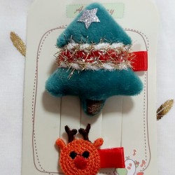 Детски Коледни фиби 2бр  Елхичка