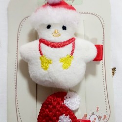 Детски Коледни фиби за коса 2бр Снежко Детски Коледни фиби за коса 2бр Снежко