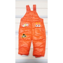 Детски зимен шушляков гащеризон в оранжево