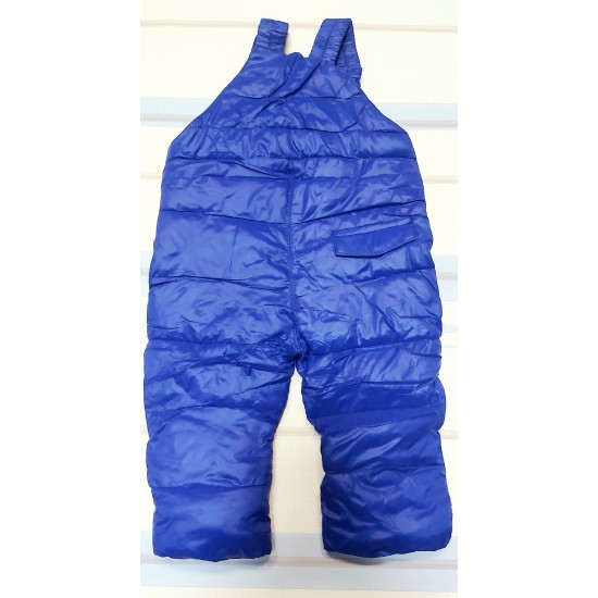 Детски зимен шушляков гащеризон в тъмно синьо за сняг и ски Детски зимен шушляков гащеризон в тъмно синьо за сняг и ски