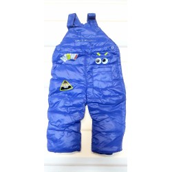 Детски зимен шушляков гащеризон в тъмно синьо