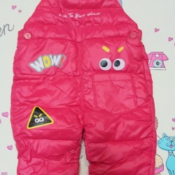 Детски зимен шушляков гащеризон в цикламено розово Детски зимен шушляков гащеризон в цикламено розово