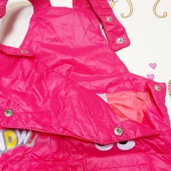 Детски зимен шушляков гащеризон в цикламено розово Детски зимен шушляков гащеризон в цикламено розово