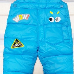 Бебешки зимен шушляков гащеризон в светло синьо Бебешки зимен шушляков гащеризон в светло синьо