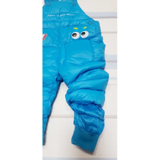 Бебешки зимен шушляков гащеризон в светло синьо