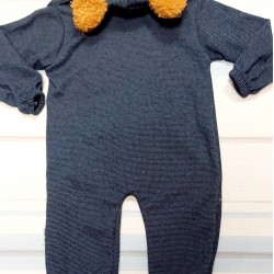 Бебешки гащеризон с качулка с уши Мечо Бебешки гащеризон с качулка с уши Мечо