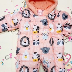 Детски бебешки космонавт в розово Джунгла Детски бебешки космонавт в розово Джунгла