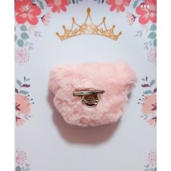 Детска сладка шнола-брошка в розово Мече Детска сладка шнола-брошка в розово Мече