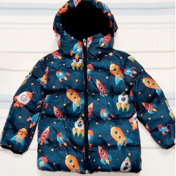 Детско зимно яке с качулка КОСМОС Детско зимно яке с качулка КОСМОС
