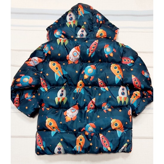 Детско зимно яке с качулка ,,Космос Детско зимно яке с качулка ,,Космос