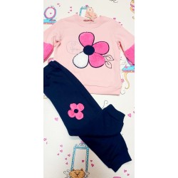 Леко ватиран детски комплект с цветя Леко ватиран детски комплект с цветя