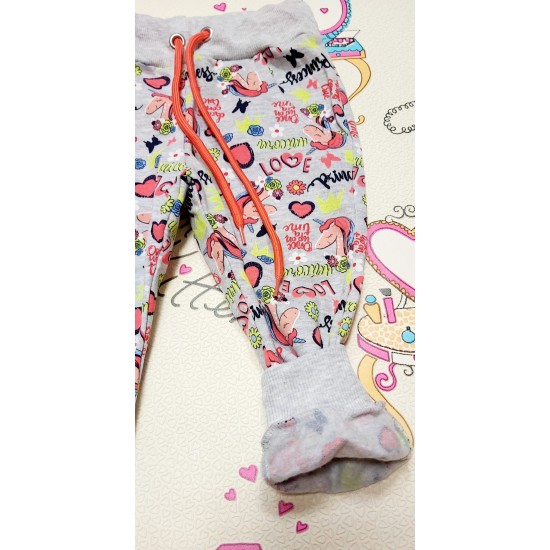 Леко ватиран спортен комплект с Еднорози