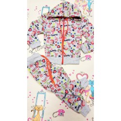 Леко ватиран спортен комплект с Еднорози