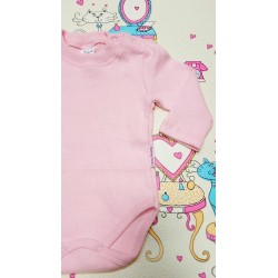 Ватирано бебешко боди в розово Ватирано бебешко боди в розово