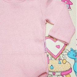 Ватирано бебешко боди в розово Ватирано бебешко боди в розово