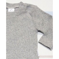 Ватирано бебешко боди в светло сиво Ватирано бебешко боди в светло сиво