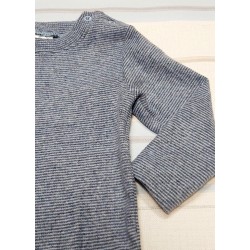 Ватирано меко бебешко боди в тъмносиньо райе Ватирано меко бебешко боди в тъмносиньо райе