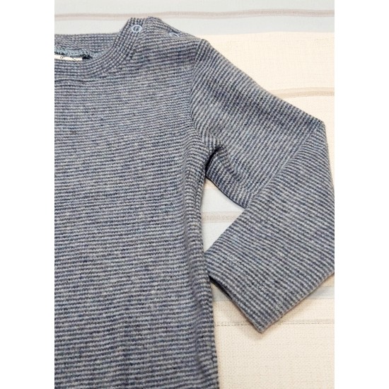 Ватирано меко бебешко боди в тъмносиньо райе Ватирано меко бебешко боди в тъмносиньо райе