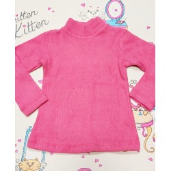 Детско ватирано поло в цикламено розово