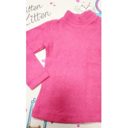 Детско ватирано поло в цикламено розово