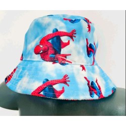 Детска лятна шапка в светло синьо Спайдърмен 3-6г