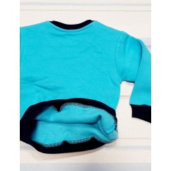 Бебешка ватирана блузка в светло синьо