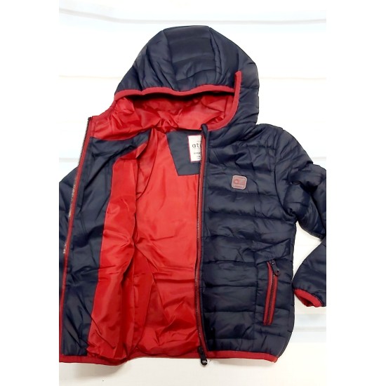 Детско олекотено шушляково яке в тъмносиньо и бордо