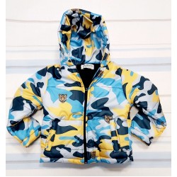 Детско преходно яке в жълто и синьо  Тигър