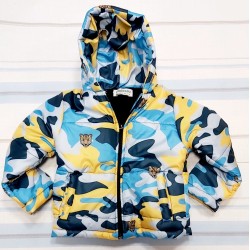 Детско преходно яке в жълто и синьо Тигър Детско преходно яке в жълто и синьо Тигър