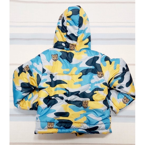 Детско преходно яке в жълто и синьо ,,Тигър