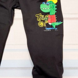 Детско памучно спортно долнище  с динозавър