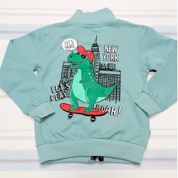 Детски спортен комплект в зелено Динозавър със скейтборд Детски спортен комплект в зелено Динозавър със скейтборд