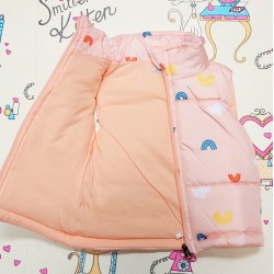 Бебешки преходен елек облачета и дъги