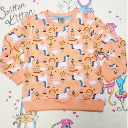 Детска блуза с еднорози в оранжево Детска блуза с еднорози в оранжево