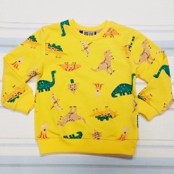 Жълта детска блуза с динозаври Жълта детска блуза с динозаври