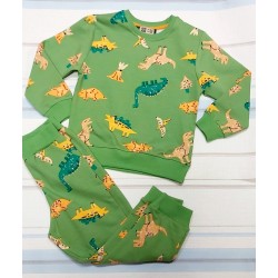 Детски комплект в зелено на динозаври