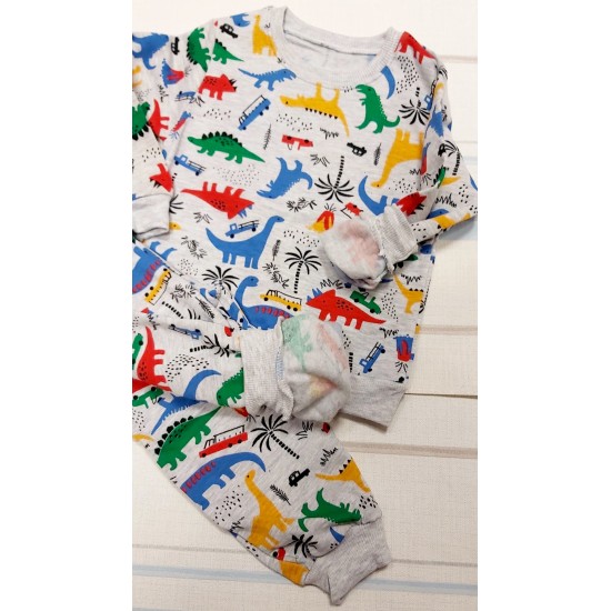 Детски леко ватиран комплект с динозаври